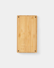 Powerbank 4 000 mAh en bambou à induction 5 W à personnaliser