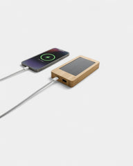 Powerbank 10.000 mAh en bambou à personnaliser