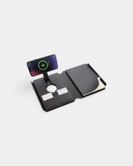 Carnet de notes avec chargeur en PU recyclé à personnaliser