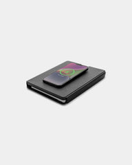 Carnet de notes avec chargeur en PU recyclé à personnaliser