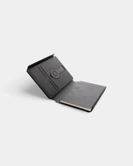 Carnet de notes avec chargeur en PU recyclé à personnaliser