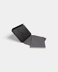 Carnet de notes avec chargeur en PU recyclé à personnaliser