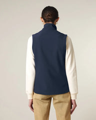 Bodywarmer softshell écoresponsable pour femme à personnaliser