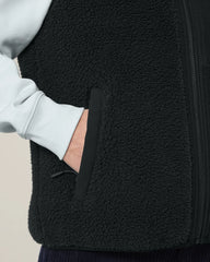 Veste sherpa sans manches unisexe à personnaliser