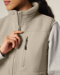 Veste sherpa sans manches unisexe à personnaliser