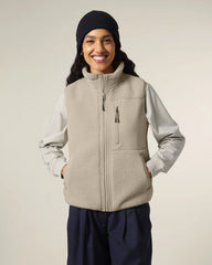 Veste sherpa sans manches unisexe à personnaliser