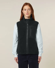 Veste sherpa sans manches unisexe à personnaliser