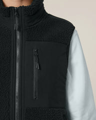 Veste sherpa sans manches unisexe à personnaliser