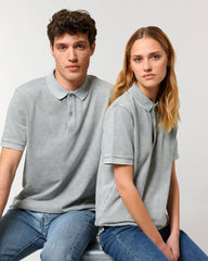 Polo unisexe gris