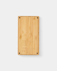 Powerbank 4 000 mAh en bambou à induction 5 W à personnaliser