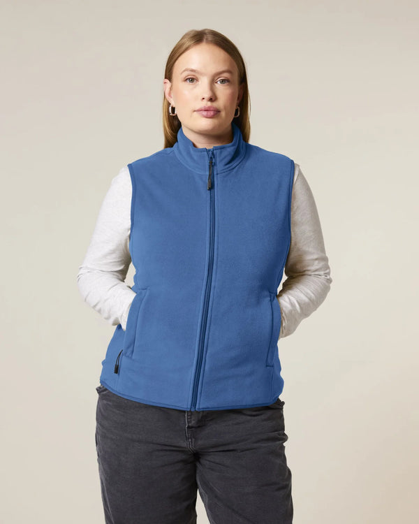 Veste polaire sans manches pour femme à personnaliser