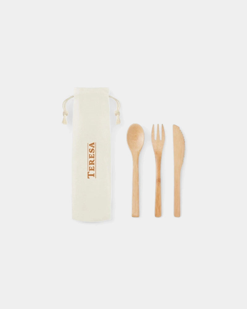 Set de couverts en bambou à personnaliser