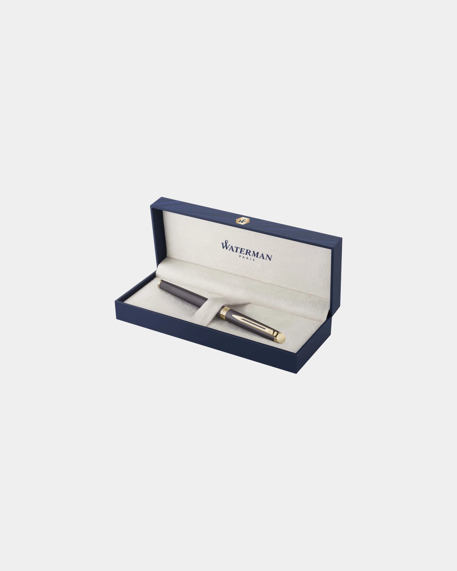 Stylo plume acier inoxydable Waterman Hemisphere H à personnaliser - Noir