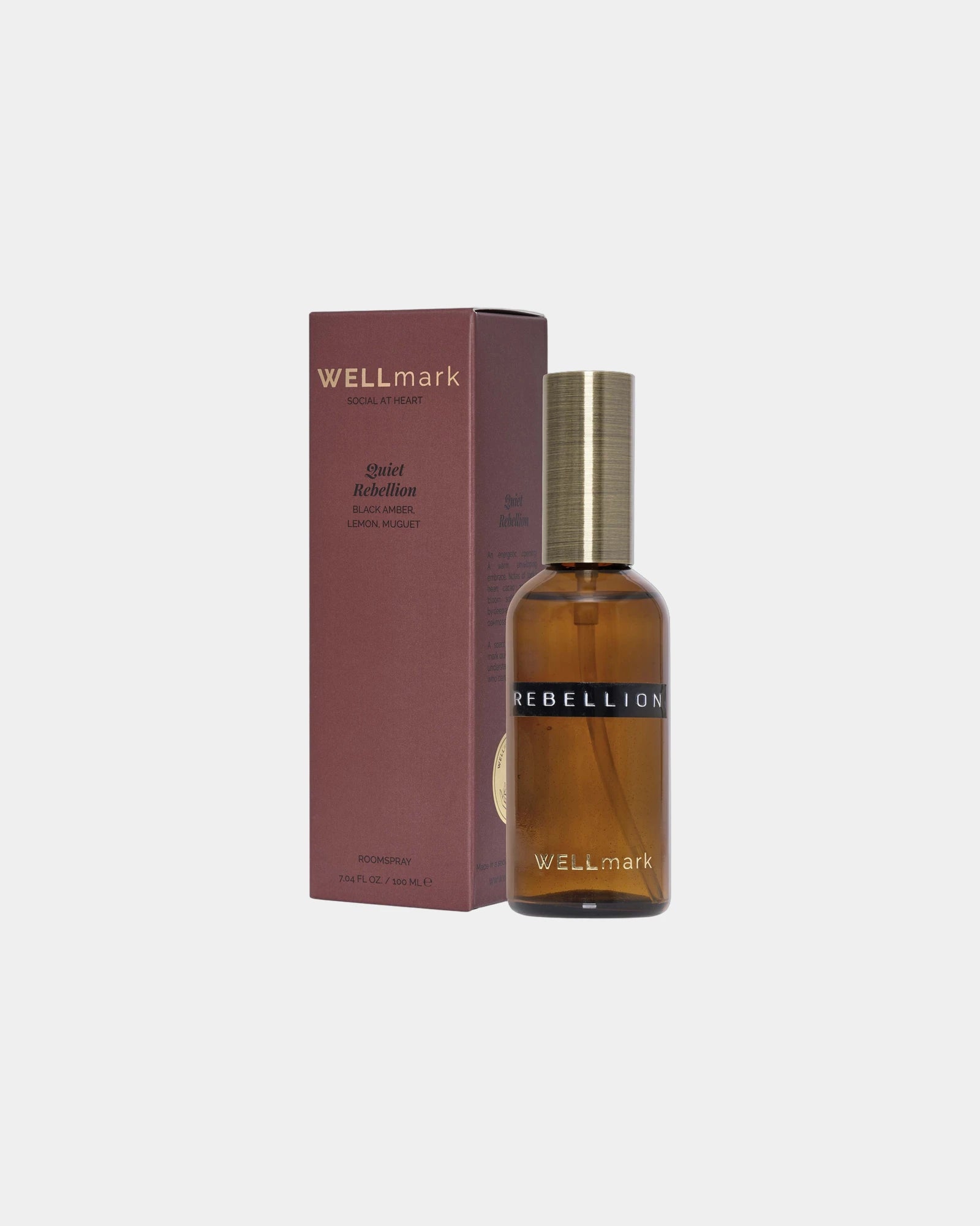 Spray d’ambiance verre 100 ml à personnaliser - Marron