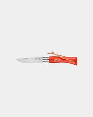 Couteau acier inoxydable Opinel N°06 Baroudeur à personnaliser - Orange
