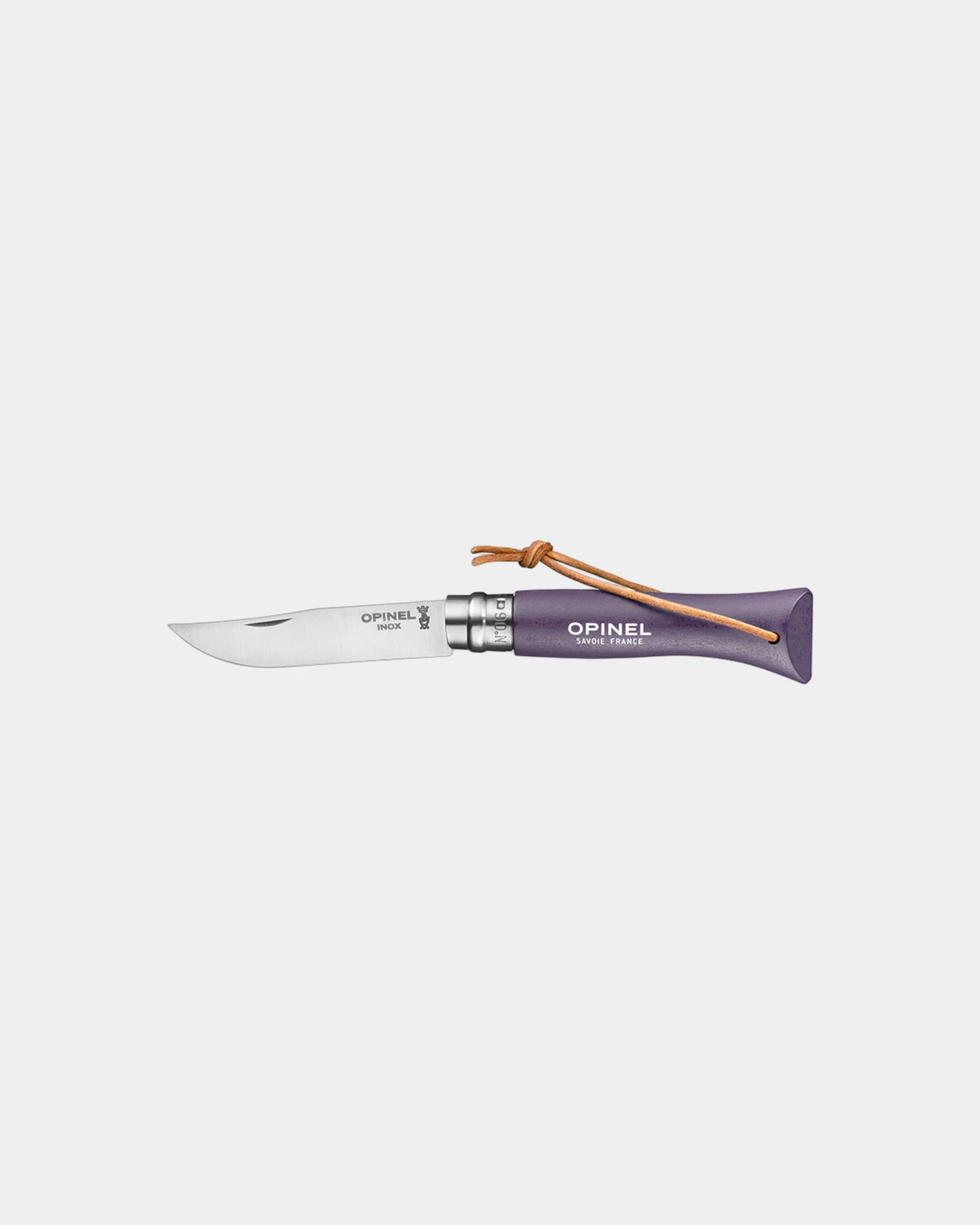 Couteau acier inoxydable Opinel N°06 Baroudeur à personnaliser - Purple