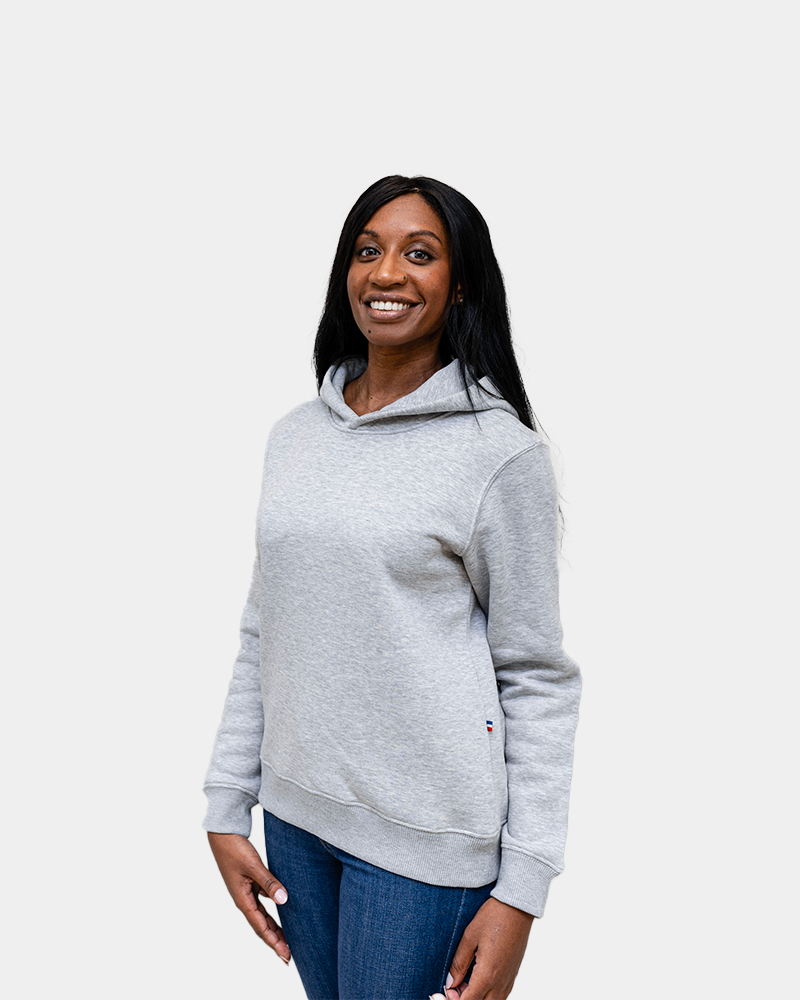 Sweat à capuche femme Made in France à personnaliser