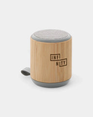 Enceinte sans fil 3W en bambou et tissu à personnaliser