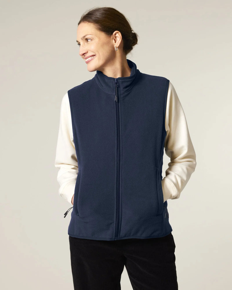 Veste polaire sans manches pour femme à personnaliser