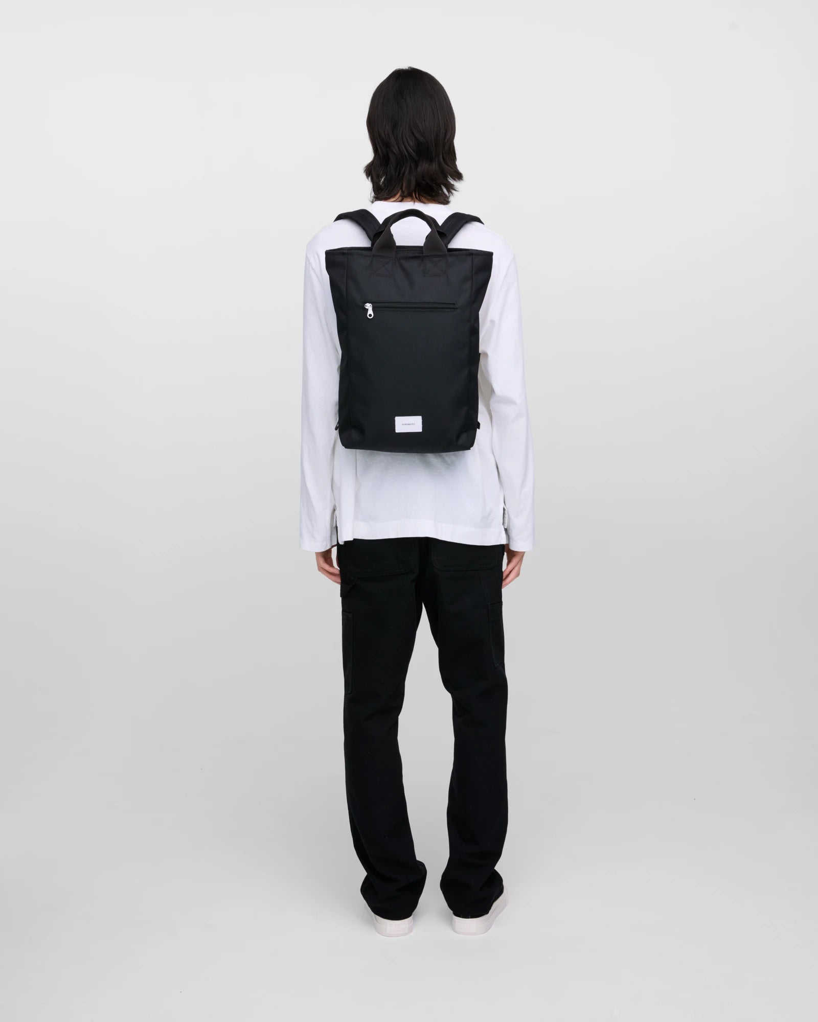 Sac à dos polyester recyclé Sandqvist Ground à personnaliser - 11