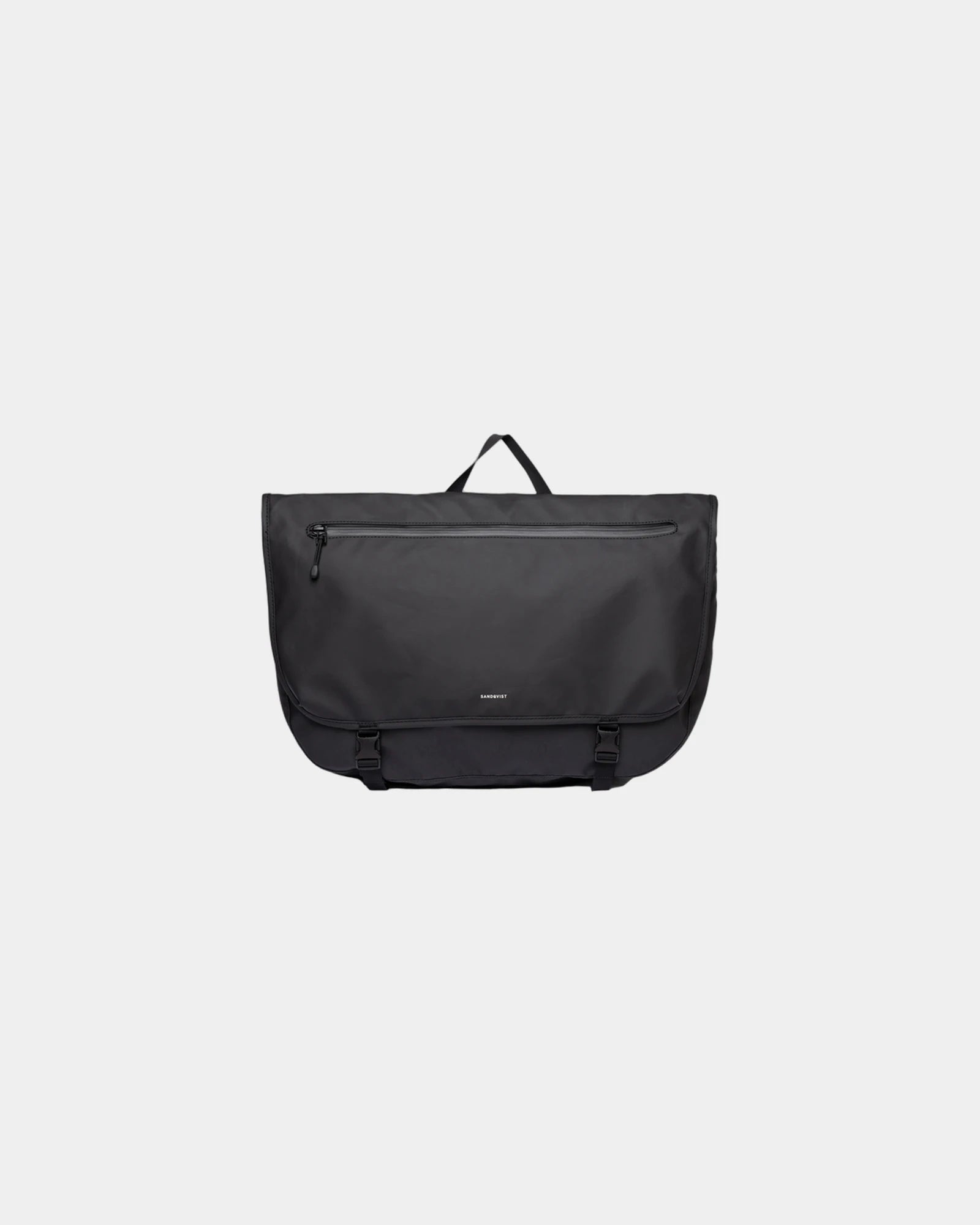 Sac messenger recyclé Sandqvist Stream 15L à personnaliser - Black
