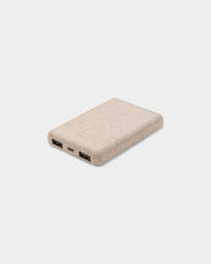 Powerbank 5 000 mAh en fibre de blé naturel à personnaliser