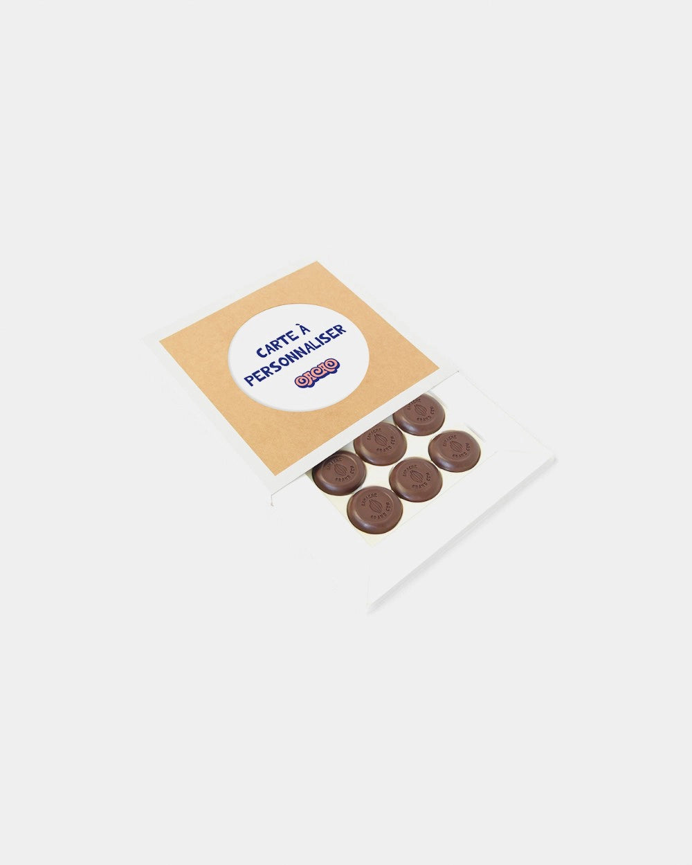 Boîte de 9 chocolats à personnaliser
