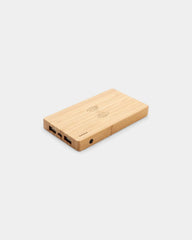 Powerbank 4 000 mAh en bambou à induction 5 W à personnaliser