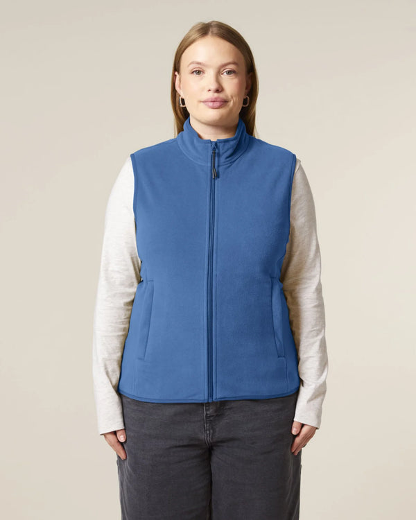 Veste polaire sans manches pour femme à personnaliser