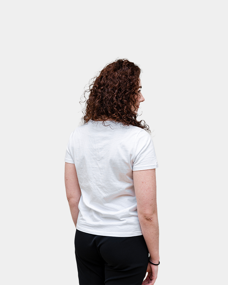 T-shirt femme col V Made in France à personnaliser