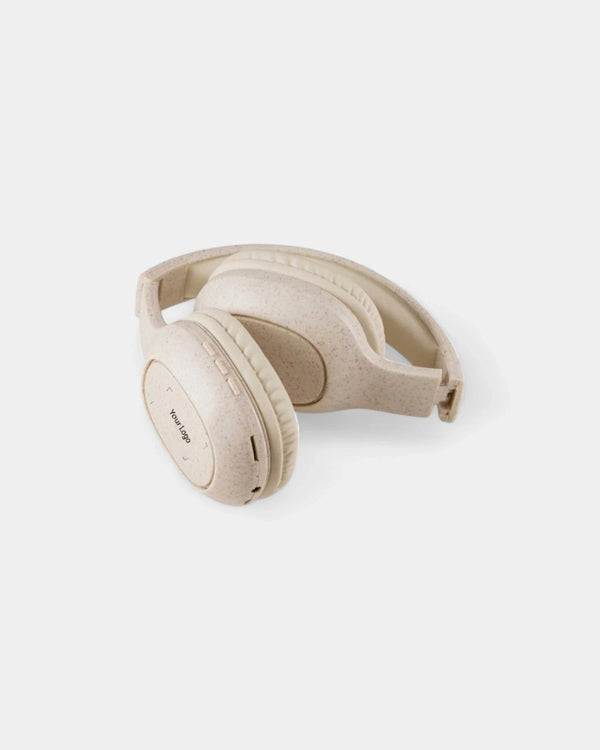 Casque sans fil en fibre de paille personnalisable
