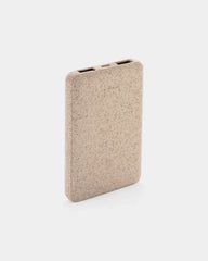Powerbank 5 000 mAh en fibre de blé naturel à personnaliser