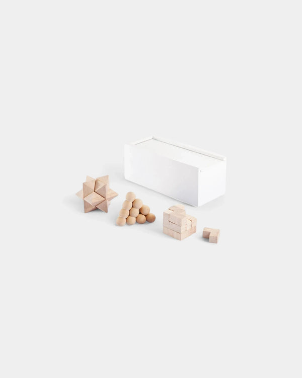 Ensemble de casse-tête en bois FSC® à personnaliser