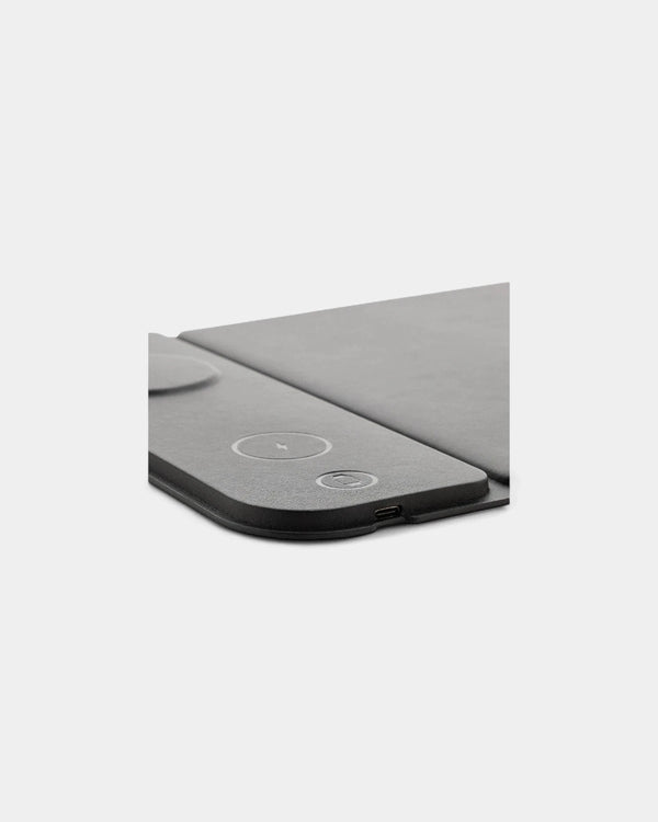 Tapis de souris chargeur 15W 3 en 1 en PU RCS à personnaliser