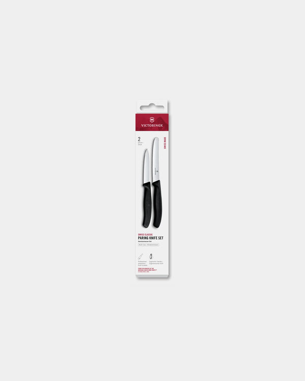 Set de couteaux d’office Victorinox 11 cm à personnaliser - Noir