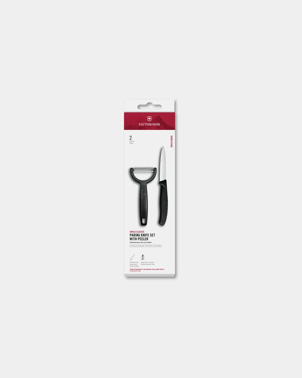Set de couteaux d’office Victorinox 8 cm à personnaliser - Noir