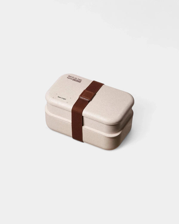 Lunchbox 2 étages en fibre de bois à personnaliser