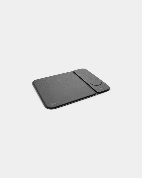 Tapis de souris chargeur 15W 3 en 1 en PU RCS à personnaliser