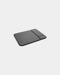 Tapis de souris chargeur 15W 3 en 1 en PU RCS à personnaliser