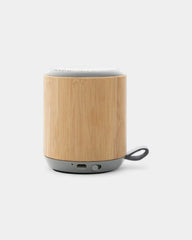 Enceinte sans fil 3W en bambou et tissu à personnaliser