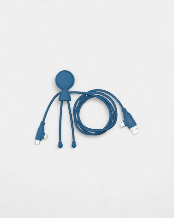 Câble 60W 3 en 1 en plastique recyclé à personnaliser