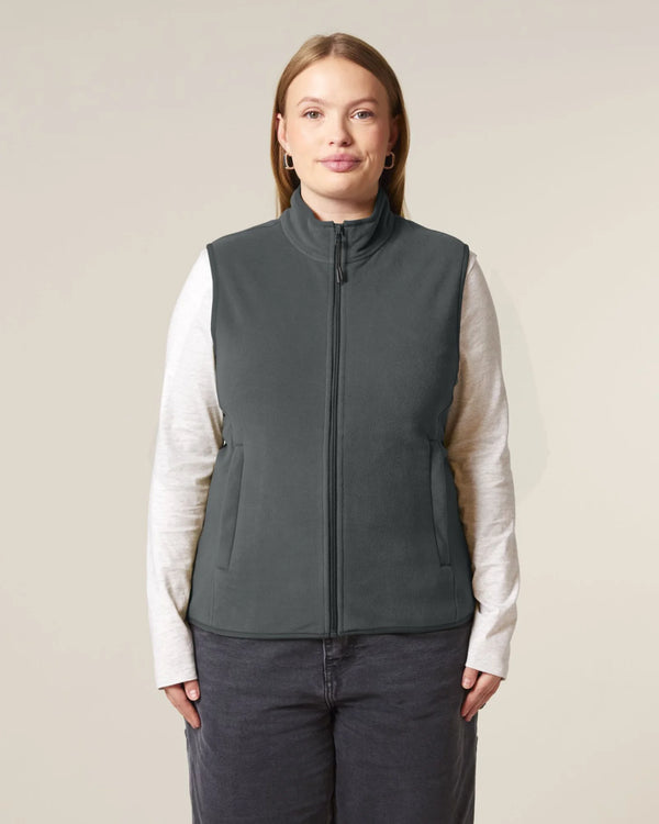 Veste polaire sans manches pour femme à personnaliser