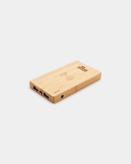 Powerbank 4 000 mAh en bambou à induction 5 W à personnaliser