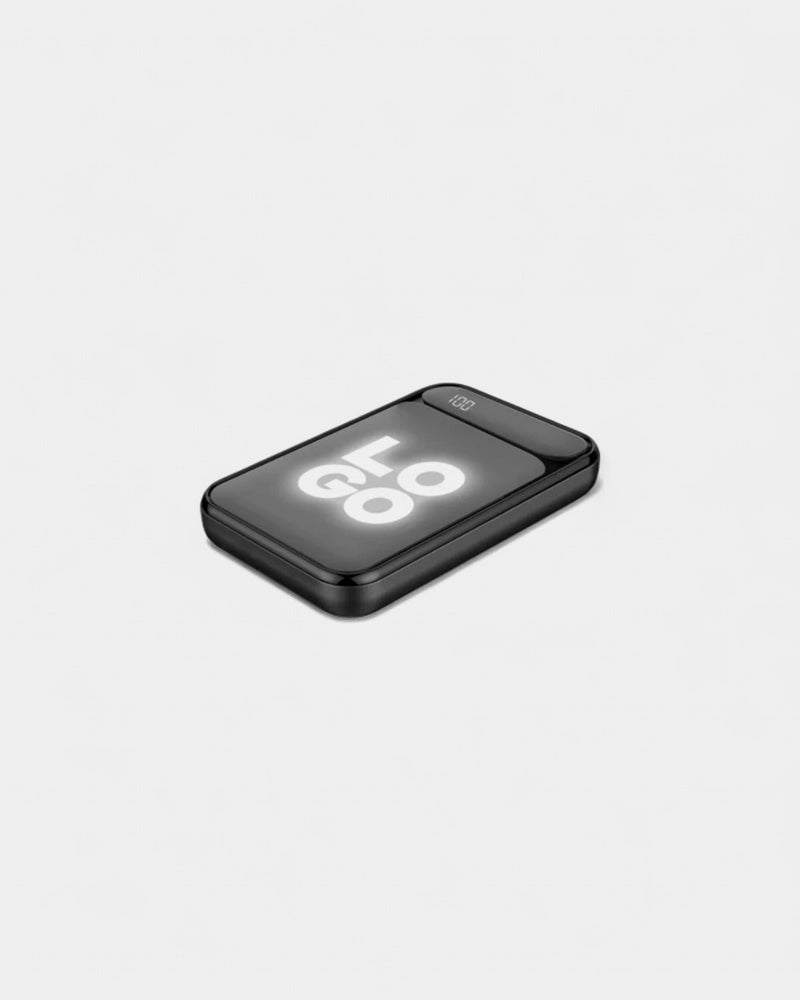 Batterie externe avec logo éclairé à personnaliser