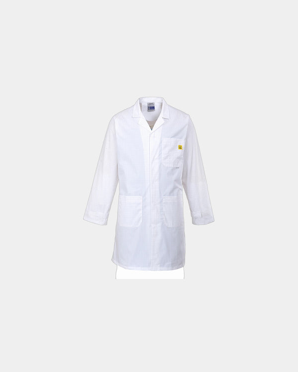 Blouse antistatique ESD à personnaliser - Blanc