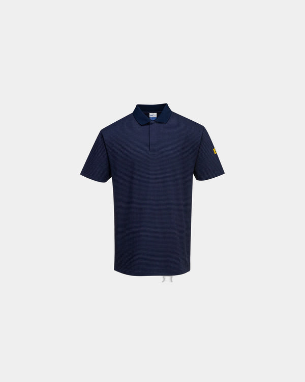 Polo antistatique ESD à personnaliser - Bleu Marine