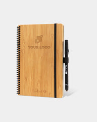 Cahier bambou massif Bambook Classic A6 à personnaliser - Bambou Naturel