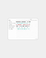 Tableau effaçable adhésif Bambook 11,8 x 14,7 cm à personnaliser - Blanc