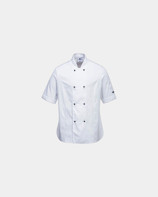 Veste Chef Femme Manches à personnaliser - Blanc