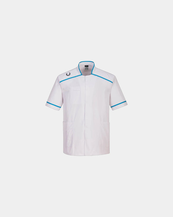 Tunique médicale homme 99% coton à personnaliser - Blanc